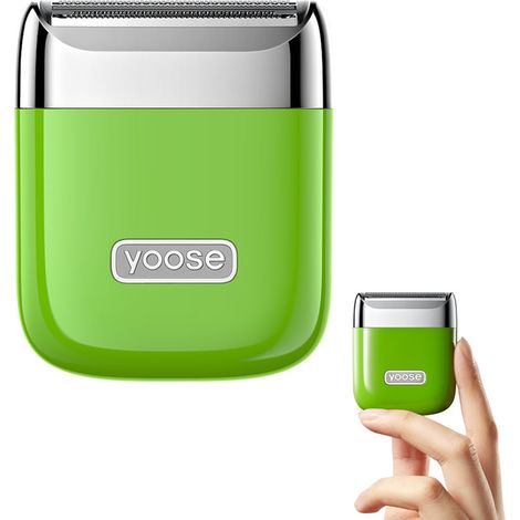 Rasoir électrique Yoose pour femmes,tondeuse corps et maillot en alliage IPX7,USB-C,sabot de rasage,modes de rasage multiples,Vert (1/5)