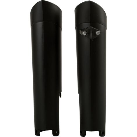 Protectores de piernas con amortiguador Polisport para KTM SX, SXF, EXC, EXCF, TC y FC (negros)