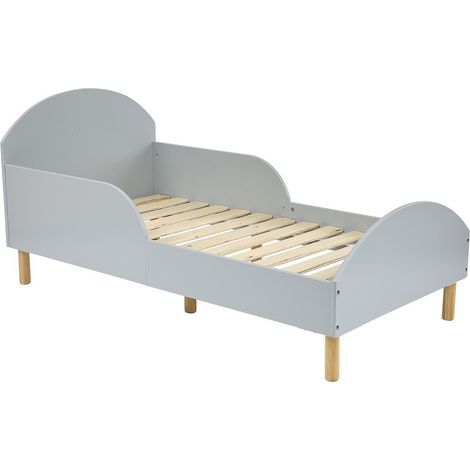 Kids Toddler Bed Frame - L144 x W74 x H68 cm - Grey