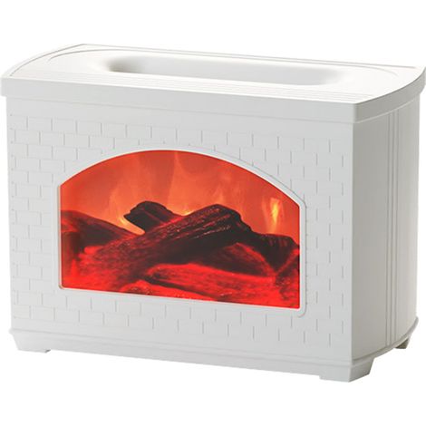 Humidificateur à brume 270 ml, diffuseur de fumée effet cheminée, protection contre la coupure de courant, blanc (1/5)