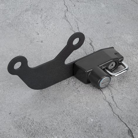 Modification pour moto Kawasaki Ninja 650/Z 650 (2017) : antivol de casque côté gauche en alliage d'aluminium noir. (1/5)