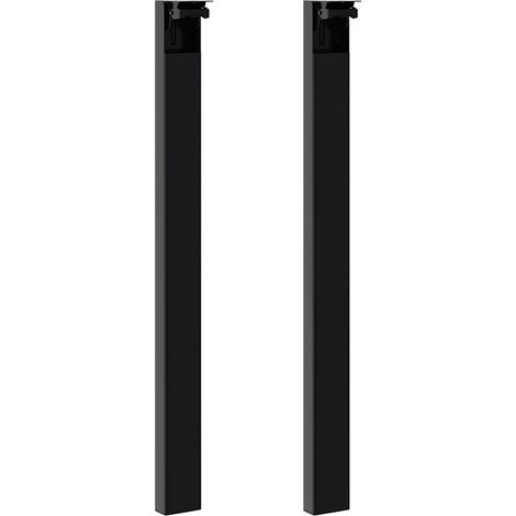 Set of 2 Folding Metal Table Legs 73cm Height (1/5)