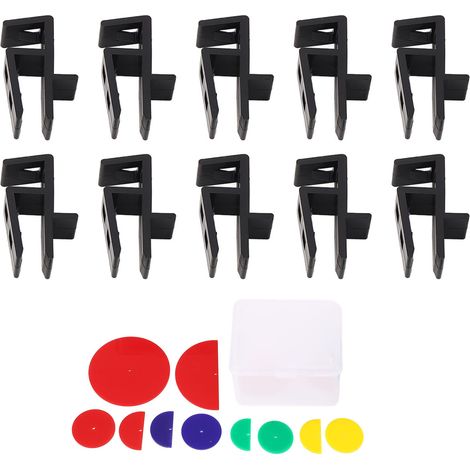 Set di dime per la lavorazione del legno, per assemblaggio, stuccatura di pannelli, battiscopa e per la marcatura di soffitti, per l'installazione di mobili e armadi, colore nero. (1/5)