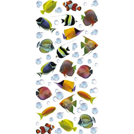 stickers creative s colourful fisches - decoro crearreda.
