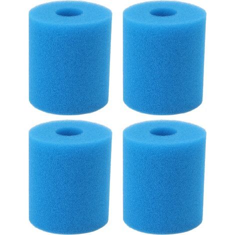 4 pièces éponge filtrante lavable et réutilisable type H pour pompe filtration de piscine, compatible avec systèmes standard, 102 x 90 x 30mm (1/5)