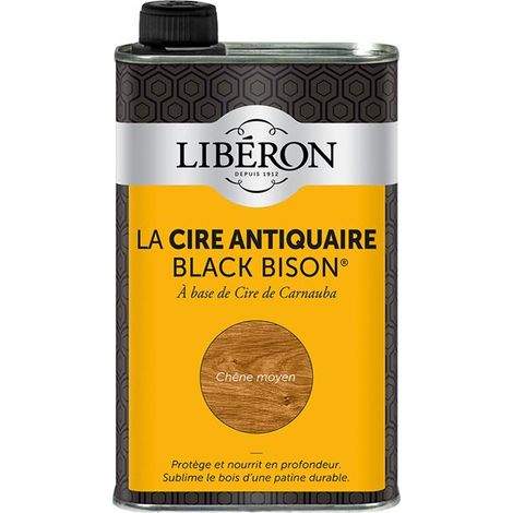 Cera Black Bison 0.5l Roble Medio - Liberon