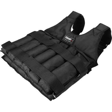 SUTENG Gewichtsweste, verstellbare Trainingsjacke mit Gewichten, Sandbekleidung, Boxen, Fitness (Stahlplatten nicht enthalten) (1/5)