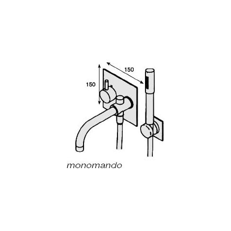 Jado Modèle Borma A6 Bain-Douche C.20 mm R.814069 (1/2)