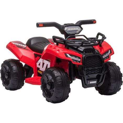QUAD ELETTRICO PER BAMBINI CON BATTERIA RICARICABILE 6V 18-36 MESI ROSSO (1/5)