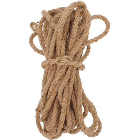 Ficelle de Jute Décorative 1 Set Corde Tressée 10m Célébration Halloween Accessoire D'emballage, Décorations de Fête pour Bricolage et Jardin, Khaki Léger et Résistant (1/5)