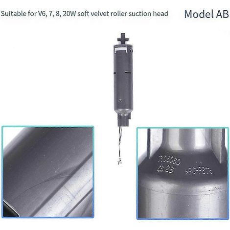 Para V6v7v8v Rodillo Motor 20w Cabezal de succión de terciopelo suave Rodillo Aspiradora Conjunto de motor suave (1/4)