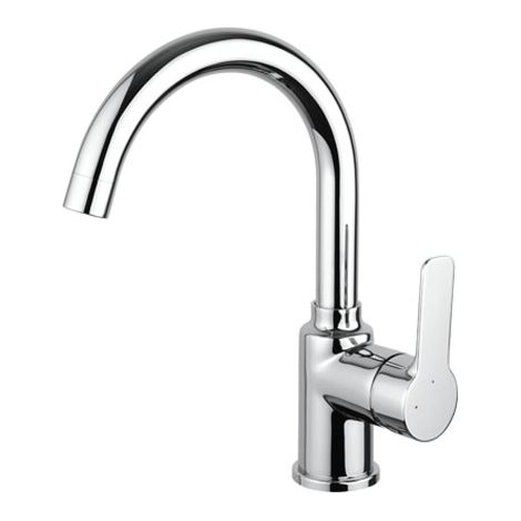 Miscelatore monocomando per lavabo ULTIMA cromato con bocca girevole (1/2)