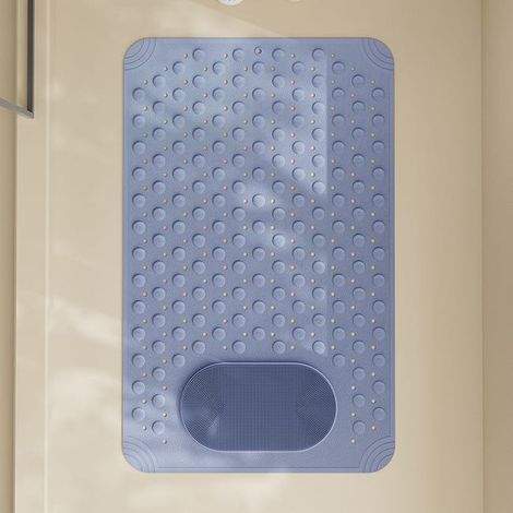 Tapis de bain antidérapant pour baignoire et douche, 50x80cm, antidérapant,ventouse, multifonctionnel massage des pieds (1/5)