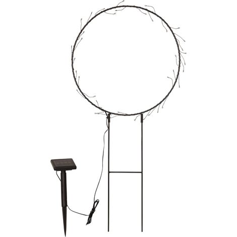 Solar-Leuchtring ,Barlumi', 40 LEDs, Dämmerungssensor, schwarz, 60cm (1/5)