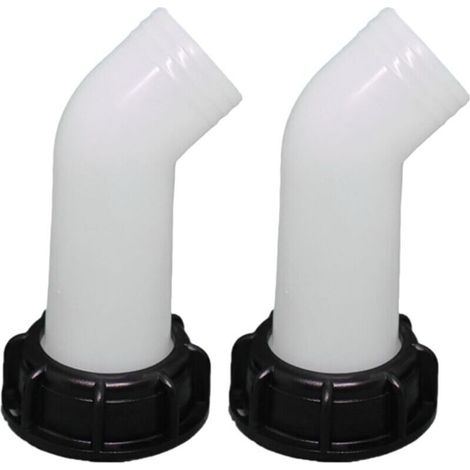 2 uds Bec de Vidange con Ecrou IBC 1000L Buse de Réservoir d'eau Raccord de Vanne E