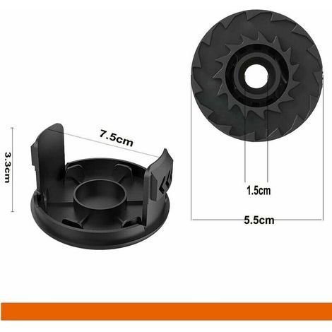 Bobina de hilo para recambios desbrozadora de césped BOSCH EasyGrassCut 18 23 26 Art 23 26 (BOSCH F016800569 / F16800385, 4 piezas) (1/4)