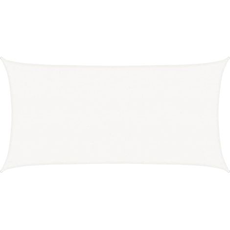 Voile d'ombrage Toile d'ombrage 160 g/m² Blanc 2,5x4,5 m PEHD 85665 (1/5)