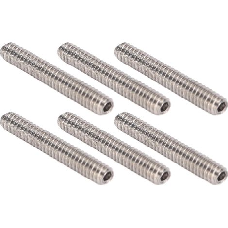 Packung mit 50 kopflosen Edelstahlschrauben A2-70, Sortiment an Gewindebolzen M2x12, Befestigungsset (1/5)