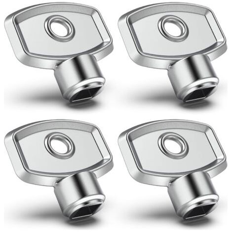 QORVA-Lot de 4 clés de purge de radiateur 5 mm universelles pour tout chauffage