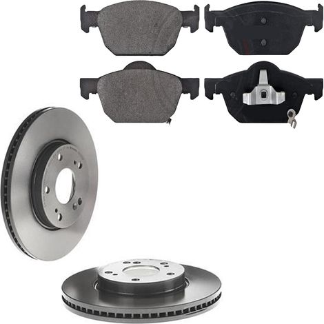 KIT FRENI ANTERIORI compatibile con HONDA CIVIC IX (FK,FB) - DISCHI + PASTIGLIE OEM: FDB4269, FDB4868 / 18309 , 18310 , 17659 /SOSTITUZIONE DIRETTA/BASSA POLVERE/SILENZIOSO (1/5)