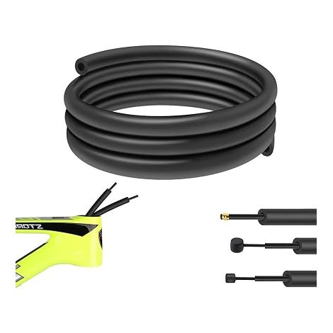 Gaine Mousse pour Cadre de Vélo Protège Câbles de Frein et Dérailleur Souple Résistante VTT Route et Vélos Électriques 1,6 m