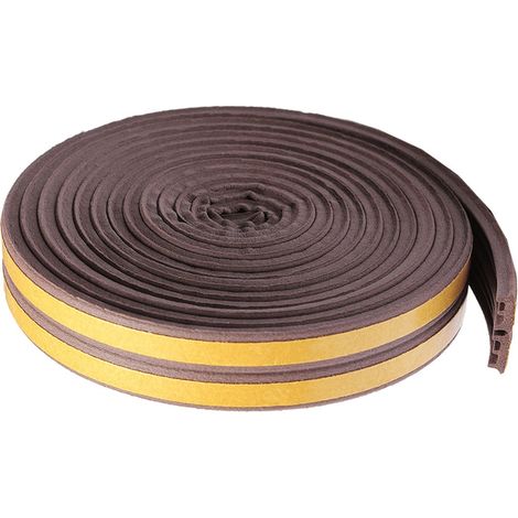 PARAFREDDO PER PORTE E FINESTRE IN GOMMA mm 9x6 mt - col. Marrone - GEKO