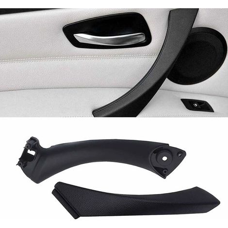 Compatible avec poignée de porte Série 3 E90/E91/E92/E93,poignée de traction de porte passager gauche + couvercle extérieur (Compatible with Série 3 E90/E91 323 325 328 330 335 Sedan&Touring)