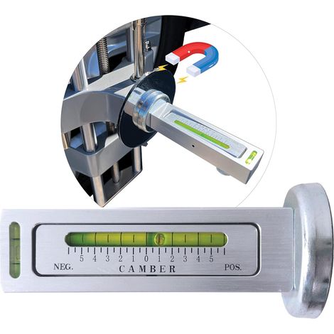 magnetischer Sturzmesser aus Aluminium, 0,5 Grad Genauigkeit, für Räder und Naben, Kfz-Werkstatt (1/5)