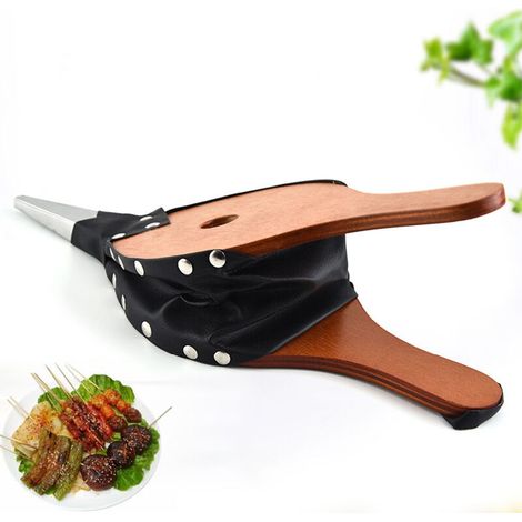 Lntyq Soufflet De Cheminée Soufflet Pour Grill Souffleur à Air En Bois Souffleur De Feu Pour Cheminée Soufflet Pour Cheminée Charbon , Feu De Camp,37,7x13,7cm (1/5)