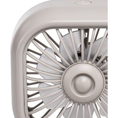 (Exklusiv in Südostasien erhältlich) Brandneuer Autoventilator mit USB-Anschluss, kleiner Autoventilator, Autozubehör, Mini-Elektroventilator, farbenfroher Autoventilator (UVP: 98 THB) Khaki (1/2)