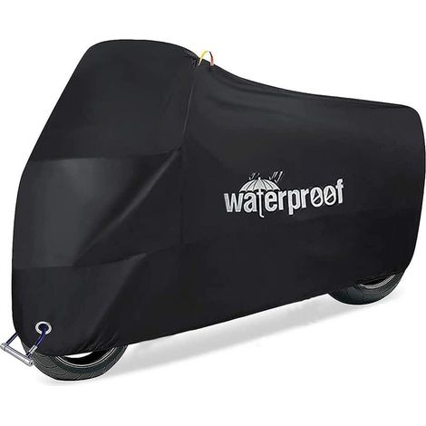 Wasserdichte Fahrradabdeckung, 210T Oxford-Gewebe mit UV-Schutz, Universalgröße, Rundumschutz für E-Bikes, Hybrid-, Mountainbikes und Rennräder – 230 x 95 x 125 cm (1/5)