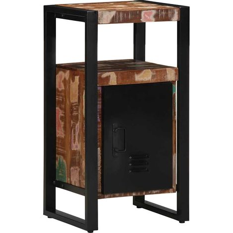 Meuble de Salle de Bain Marron Bois massif de récupération CFW300885 (1/5)