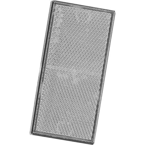 Catadioptre Blanc Adhesif - 106x50 mm