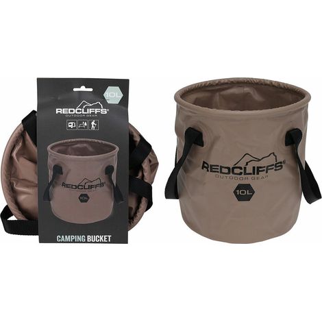 Secchio da campeggio pieghevole da 10 litri