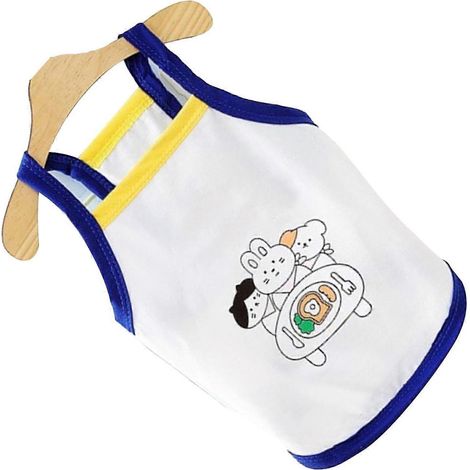 Chemise pour chien à motif lapin, confortable et élégante, idéale pour le printemps et l'été, bleue, taille XXL. (1/2)