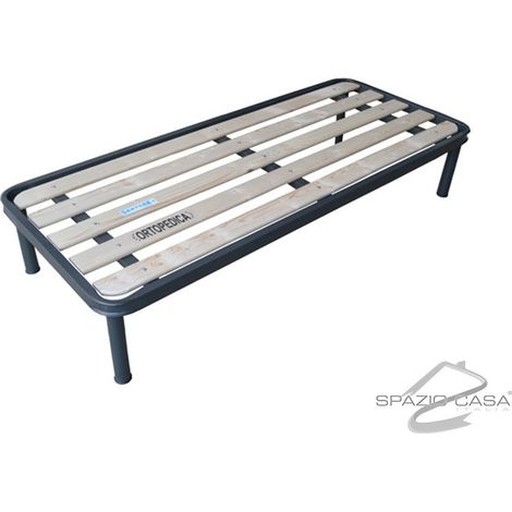 Rete letto singolo 80 x 190 PLUS con Tavole in Legno Verticali
