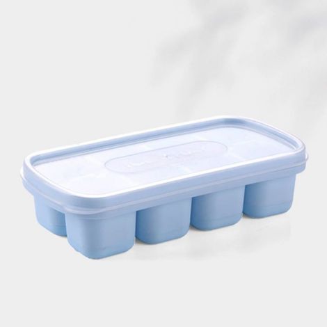 Bac À Glaçons - Silicone Flexible - Couvercle Anti-Éclaboussures - Empilable Et Facile À Démouler - Pour Cocktails Et Whisky - Lot De 8 (1/5)