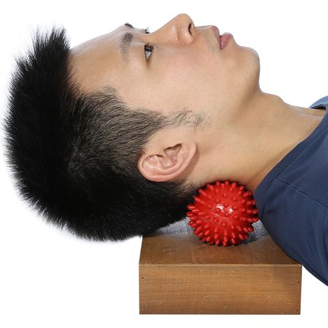Balle de massage à picots pour la récupération musculaire et l'amélioration de la mobilité articulaire - Rouge (1/4)