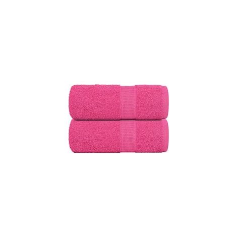 Waschlappen, 2er-Set, rosa, 30 x 30 cm, 360 g/m² - Crezuo (1/5)