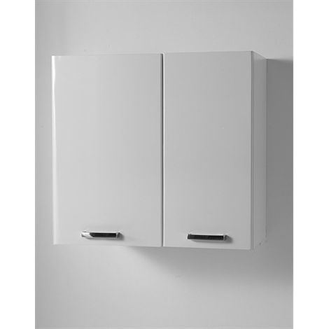 Pensile Eko sospeso 72x37 a 2 ante con 1 ripiano mobile bianco