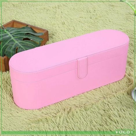 Boîte de rangement pour sèche-cheveux - FAFEICY - Modèle standard - Cuir PU - Rose - Antichoc et étanche (1/5)