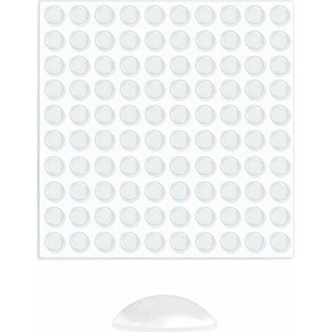 Gummischutzpuffer, transparente Klebefüße, 100 selbstklebende Gummipads, stoßdämpfend und geräuschreduzierend, ideal für Möbel, selbstklebende Türdämpfer, Möbelgleiter.