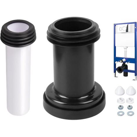 Kit de Raccordement pour Réservoir WC Suspendu, Tuyau PE 90/110 mm avec accessoires de montage, compatible avec 152.426.46.1 (1/5)