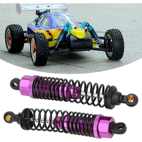 2 pièces Amortisseurs 98mm Violet pour Voitures RC 1/10 HSP 94106 94107 94166 94170 94118 94177 (1/5)