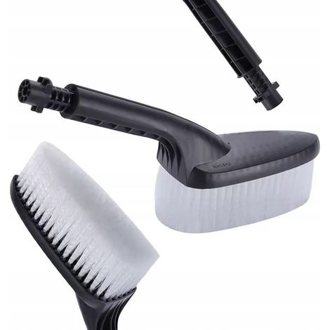 Brosse de Lavage à Poils Souples – Fixation Rapide, Design Ergonomique  pour Carrosserie, Vitres, Jantes  Compatible avec Nettoyeur Haute Pression Kärcher K2–K7 (1/4)