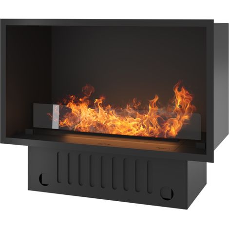 Caminetto a Vapore Acqueo da Incasso Invapo Inside 800 - Fiamma Multicolore, Effetto 3D e Controllo App, Serbatoio 1.2l - 835cm