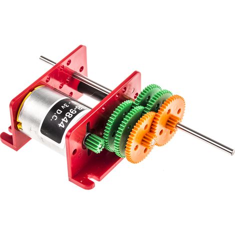 Motoréducteur CC RS PRO, 3 V c.c., 1,6 W, 1 2 300 tr/min., dia. de l'arbre 2mm ( Prix pour 1 ) (1/2)
