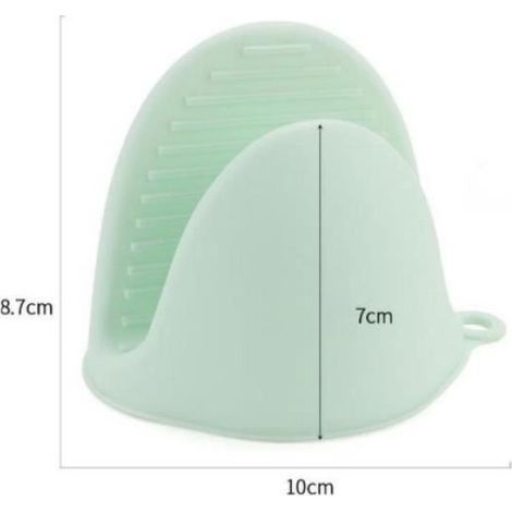 Lot de 6 gants de four en silicone antidérapants et résistants à la chaleur - Vert clair GANT DE CUISINE (1/4)