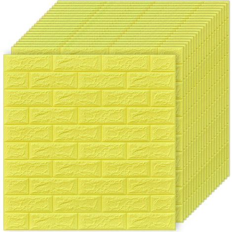 Carreaux Adhésifs 3D Imitation Brique - 20 Unités Pose Rapide Mur Imperméables Idéaux Salon Chambre - (1/5)