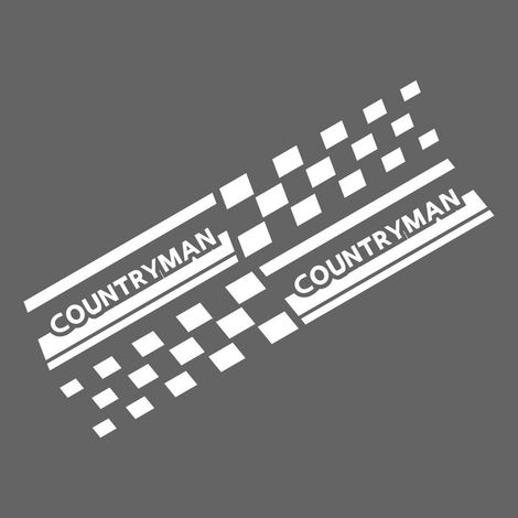 (Coloré - Pour les campagnards) 2 autocollants pour montants B de vitre de voiture, compatibles avec les accessoires de décalcomanies pour Mini Auto (1/5)